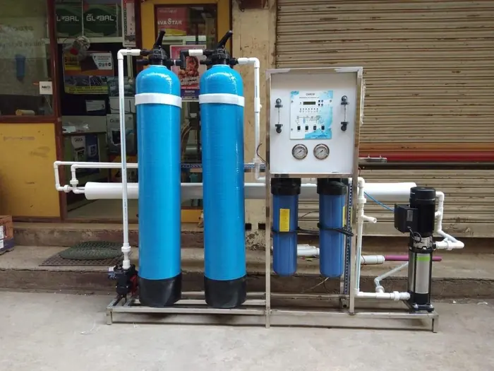500 LPH commercial RO plant with 2 membranes